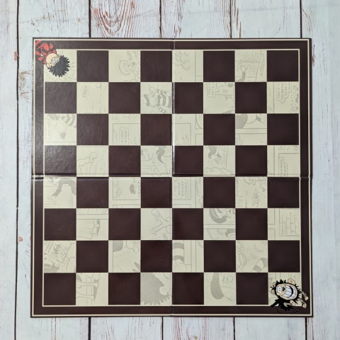 Dwustronna plansza 39x39 cm - Ludo, Szachy/Warcaby do własnego wykorzystania na zajęciach