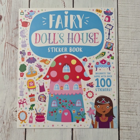 Fairy Doll's House Sticker Book - książeczka o pomieszczeniach w domu po angielsku NOWA