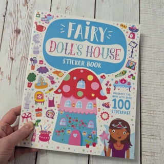 Fairy Doll's House Sticker Book - książeczka o pomieszczeniach w domu po angielsku NOWA