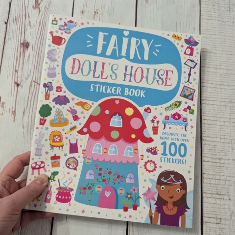 Fairy Doll's House Sticker Book - książeczka o pomieszczeniach w domu po angielsku NOWA