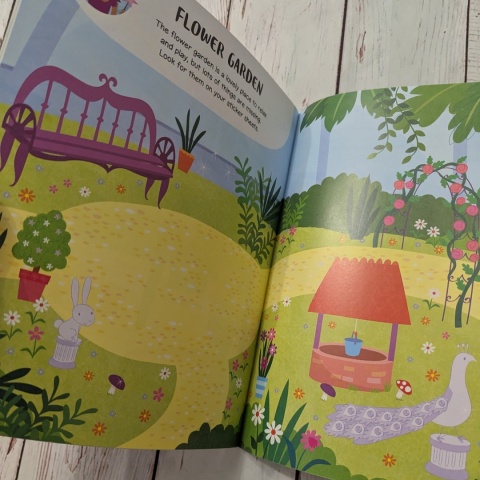 Fairy Doll's House Sticker Book - książeczka o pomieszczeniach w domu po angielsku NOWA