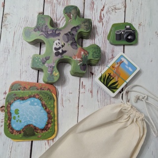 I Spy ze zwierzętami - duża dwustronna plansza - 53 zwierzęta do odnalezienia