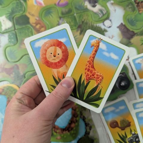 I Spy ze zwierzętami - duża dwustronna plansza - 53 zwierzęta do odnalezienia