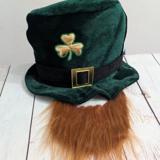 Kapelusz na Dzień Świętego Patryka z brodą