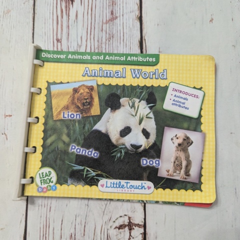 Książka Animal World Leap Frog Baby - Little Touch Library UŻYWANA