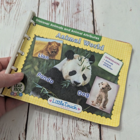 Książka Animal World Leap Frog Baby - Little Touch Library UŻYWANA