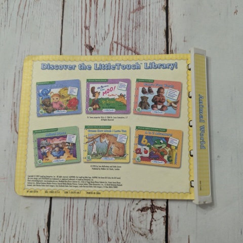 Książka Animal World Leap Frog Baby - Little Touch Library UŻYWANA