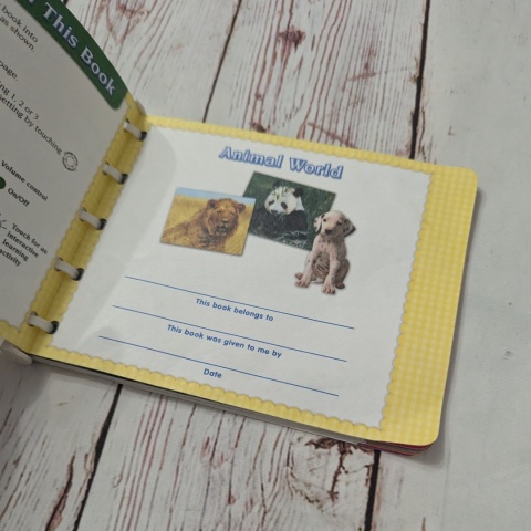 Książka Animal World Leap Frog Baby - Little Touch Library UŻYWANA