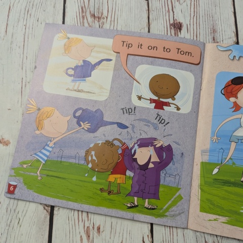 Książka Comics Phonics - Tom's Mad Mop - Pearson - książka po angielsku UŻYWANA