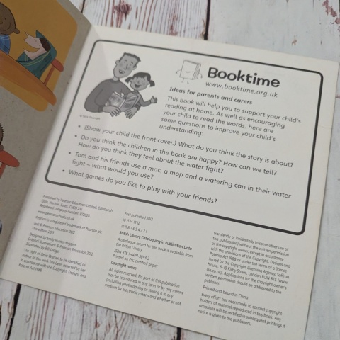 Książka Comics Phonics - Tom's Mad Mop - Pearson - książka po angielsku UŻYWANA