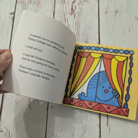 Książka Mr. Perfect - Roger Hargreaves - po angielsku UŻYWANA