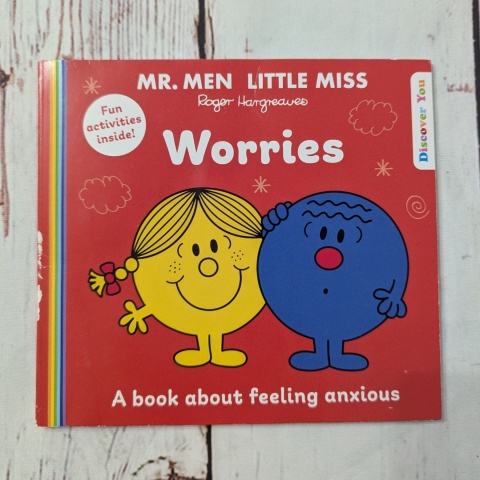 Książka Mr. Men Little Miss: Worries - Roger Hargreaves po angielsku UŻYWANA