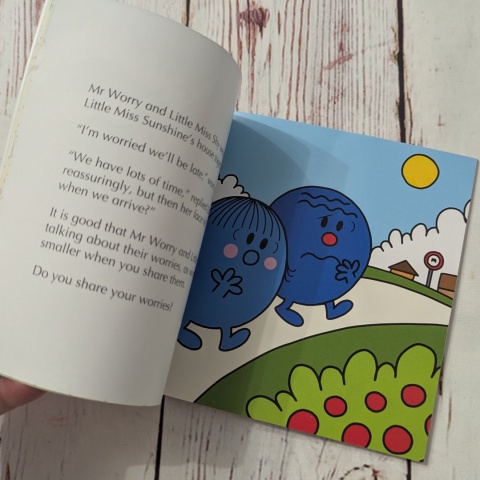 Książka Mr. Men Little Miss: Worries - Roger Hargreaves po angielsku UŻYWANA