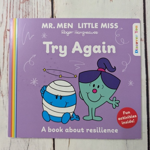 Książka Mr. Men Little Miss: Try Again - Roger Hargreaves - po angielsku UŻYWANA