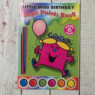 Książka Little Miss Birthday Magic Paints Book - kolorowanka po angielsku UŻYWANA, NIE UZUPEŁNIONA