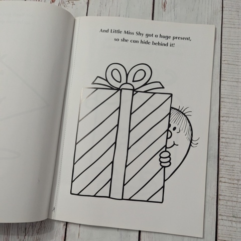 Książka Little Miss Birthday Magic Paints Book - kolorowanka po angielsku UŻYWANA, NIE UZUPEŁNIONA