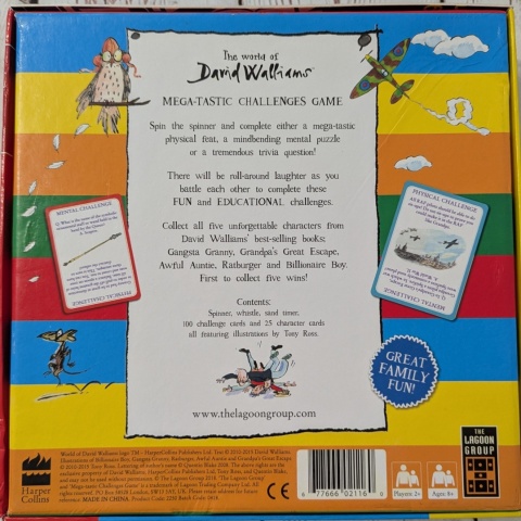 Mega-Tastic Challenges Game – The World of David Walliams