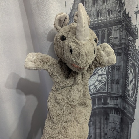 Pacynka Nosorożec 40x30 cm