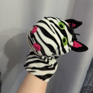 Pacynka Zebra 23x18 cm