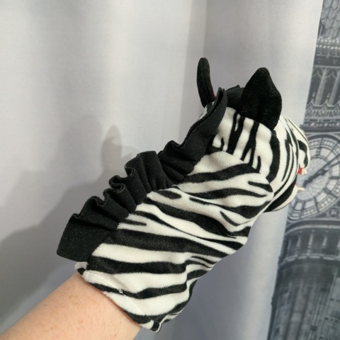 Pacynka Zebra 23x18 cm