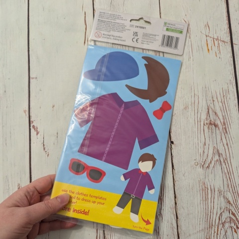 Papierowe postacie Chłopiec - zestaw 15 sztuk + ubrania do wycięcia