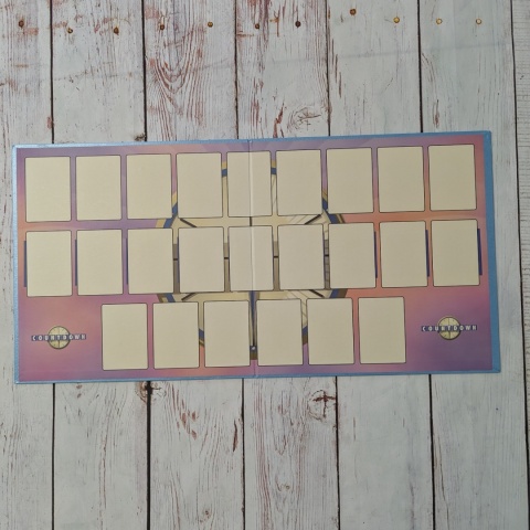 Plansza do gry z miejscami na karty 52x26 cm - do własnego wykorzystania na zajęciach