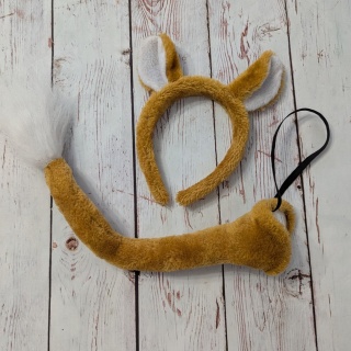 Przebranie Lis, Lisek - Opaska i ogon - pluszowe