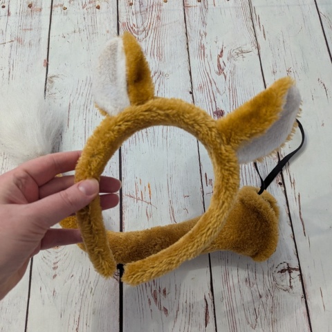 Przebranie Lis, Lisek - Opaska i ogon - pluszowe