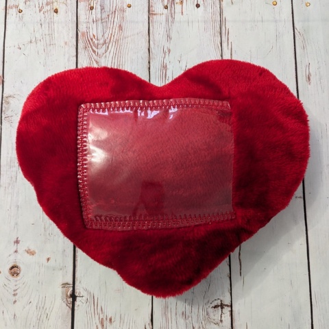 Serce ze skrytką transparentne - do umieszczania kart obrazkowych