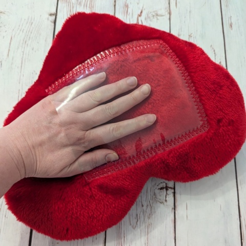 Serce ze skrytką transparentne - do umieszczania kart obrazkowych