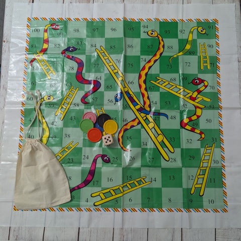 Snakes and Ladders XXL 72X72cm plastikowa plansza w woreczku