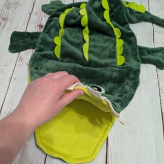 Wielki głodny krokodyl - do karmienia rekwizytami jezdzeniowymi - 110 cm - pluszowy, milusi