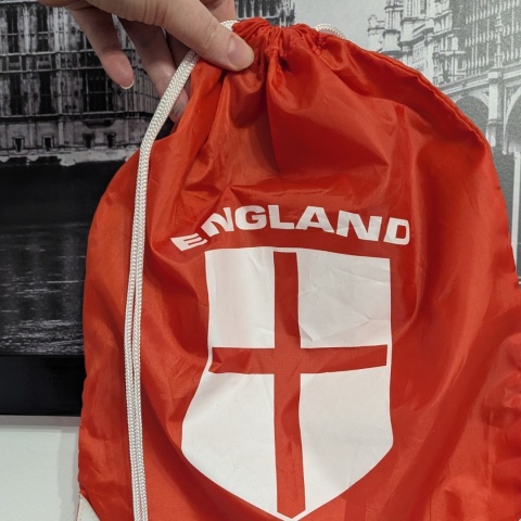 Worek z flagą i napisem ENGLAND