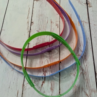 Zestaw 5 kolorowych opasek na głowę - na karty obrazkowe