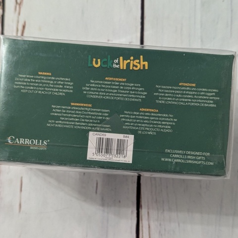 Zestaw dwóch świeczników z koniczynkami Leprechaun - St. Patrick's Day