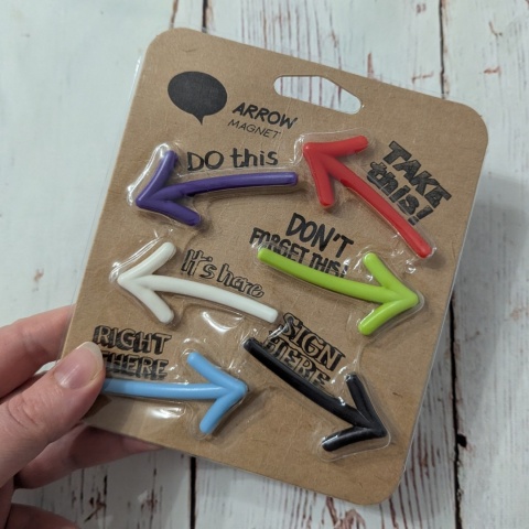 Zestaw magnesów STRZAŁKI - 6 sztuk
