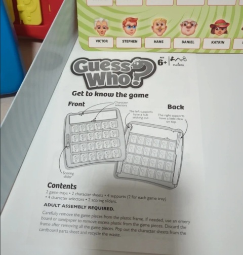 Guess Who? 2w1 People and Animals - gra do opisywania wyglądu i zadawania pytań