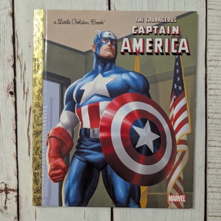 Książka Little Golden Book - The Courageous Captain America po angielsku NOWA