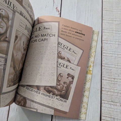 Książka Little Golden Book - The Courageous Captain America po angielsku NOWA