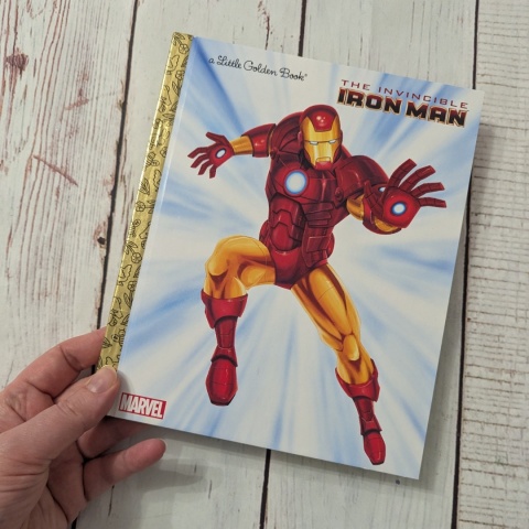 Książka Little Golden Book - The Invincible Iron Man - po angielsku NOWA