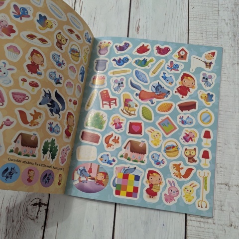 Książka Little Red Riding Hood - Sticker Fun - po angielsku z naklejkami NOWA