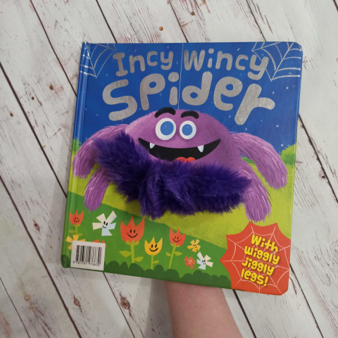 Książka Incy Wincy Spider z pacynkowymi nóżkami Książka Incy Wincy Spider z pacynkowymi nóżkami