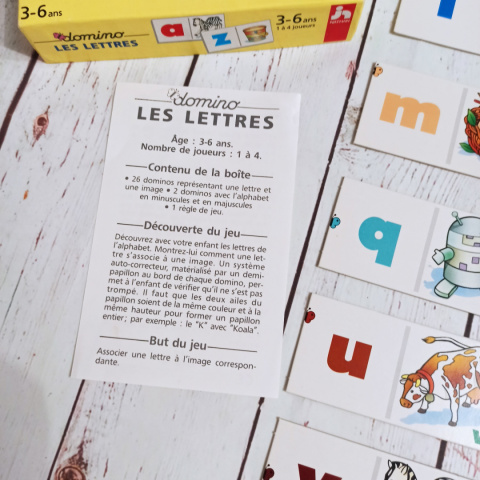 LES LETTRES Domino po francusku