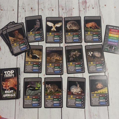 TOP TRUMPS - Night Animals Zwierzęta Nocne TOP TRUMPS - Night Animals Zwierzęta Nocne