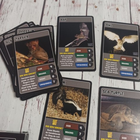 TOP TRUMPS - Night Animals Zwierzęta Nocne TOP TRUMPS - Night Animals Zwierzęta Nocne