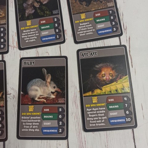 TOP TRUMPS - Night Animals Zwierzęta Nocne TOP TRUMPS - Night Animals Zwierzęta Nocne