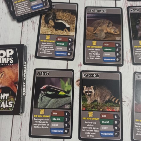 TOP TRUMPS - Night Animals Zwierzęta Nocne TOP TRUMPS - Night Animals Zwierzęta Nocne