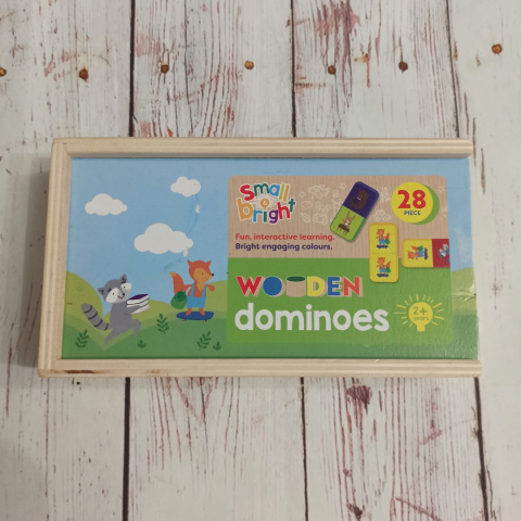 Wooden Dominoes - Zwierzęta w szkole