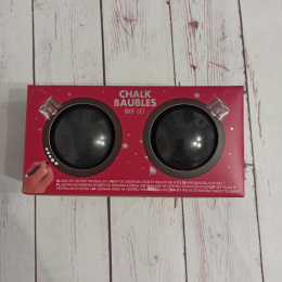Chalk Baubles DIY - kredowe bombki z markerem - zestaw 2 szt. NOWY
