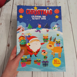 Christmas Activity Book and Coloring Book - karty pracy